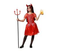 Déguisement Fille Diablesse Brillante 8 ans