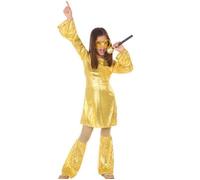 Atosa déguisement disco doré