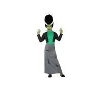 Déguisement Fille Frankestein - AC-DÉCO - 3 à 4 ans - Veste, robe et accessoire pour le cou - Vert - Polyester 3-4 ans