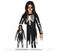 Déguisement Fille Halloween Squelette, Robe Fantaisie Polyester Multi 3-12 Ans