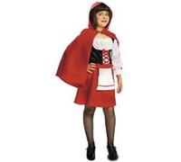 Viving Costumes Little Red Riding Hood Girl Custom Rouge 5-6 Years