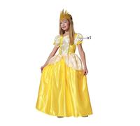 Déguisement Fille PRINCESSE Belle Jaune 10/11/12 Ans Robe Enfant NEUF