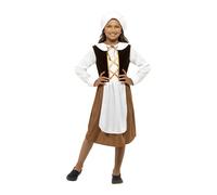 Déguisement Fillette Tudor Taille : 10/12 Ans Beige