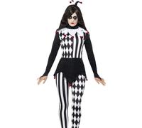 Déguisement Fou Du Roi Blanc Et Noir Femme Small Multicolore