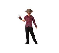 Déguisement Freddy Krueger pour enfant AC-DÉCO - T-shirt à rayures et pantalon noir en polyester - 5 à 6 ans 5-6 ans