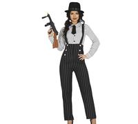 FIESTAS GUIRCA - DÉGUISEMENT Gangster Costume Mafia ANNÉES 20 Femme