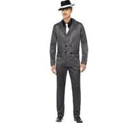 Costume De Gangster 50's Sd L Bleu