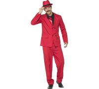 Déguisement Gangster Rouge Homme Large Rouge