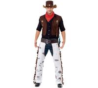 Déguisement Garçon Cowboy Marron Pour Homme Plusieurs Tailles (Taille M)