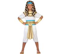 Déguisement Garçon Pharaon 7/8/9 Ans Costume Enfant Roi Egypte Egyptien NEUF