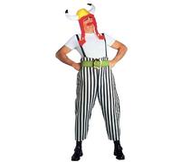 Déguisement gaulois à rayures bleues et blanches - (40/42)