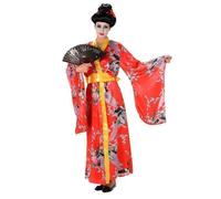 Déguisement Geisha rouge femme S