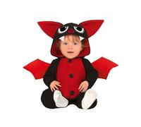 Déguisement - GENERIQUE - Pyjama chauve-souris bébé - Halloween - Rouge et noir - Mixte 0-12 mois