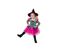 Déguisement - GENERIQUE - Sorcière Halloween - Robe multicolore - Fille - 3 à 14 ans 2-3 ans