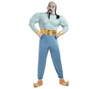 FIESTAS GUIRCA | Costume de Jeque Musculoso Adulte (52-54/L) - Combinaison et Ceinture - Costumes de Prince du Désert et Jeque pour Halloween, Carnaval et Fêtes Déguisées - Idéal pour Hommes