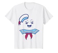 Déguisement Ghostbusters Stay Puft Marshmallow pour Homme T-Shirt, Enfant, Blanc, 8 Ans