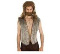 déguisement gilet peluche vicking adulte - taille unique - marron - chaks 35 295217 05 Marron G