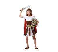 Déguisement Gladiateur - Atosa - Fille 5-6 Ans - Multicolore - Tunique, Ceinture, Cape - Noir Multicolore