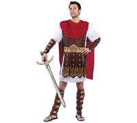 Boland 83806 - Costume adulte Gladiateur, hommes, Cesar, Romains, Arène, Combat, Colloseum, Carnaval, Halloween, Mardi gras, Fête à thème, Déguisement, Théâtre