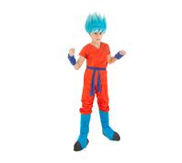 Déguisement Goku Saiyan Super Dragon Ball Enfant - Taille: 9 À 10 Ans (140 Cm) Bleu