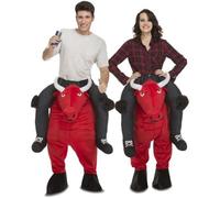 Déguisement Gonflable Carry Me Taureau Rouge pour adulte - Mixte - M/L - Extérieur