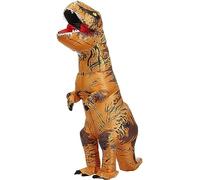 Déguisement Gonflable Dinosaure - Gonflable Costume Vêtements Fête Costume Gonflable Raptor, Dinosaur Costume Gonflables Outfit de Noël Carnaval d'halloween (Taille Plus, T-Rex Marron)