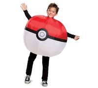 Déguisement Gonflable Pokéball Pokémon Enfant - Taille: 10 - 12 Ans (137 - 149 Cm) Blanc
