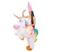 Déguisement gonflable - PTIT CLOWN - 24570 - Licorne assise - Taille unique adulte - Multicolore