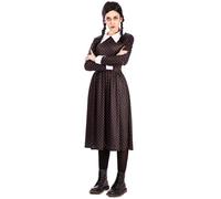 Déguisement gothique mercredi femme - EUROCARNAVALES, SA - Noir - Carnaval, Halloween S