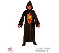 W WIDMANN MILANO Party Fashion - Déguisement enfant squelette du diable, tunique, Grim Reaper, Sensenmann, déguisement Halloween
