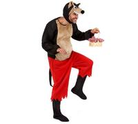 Widmann – Costume – Big Bad Wolf – manteau rembourré, pantalon, couvre-bottes, coiffe avec masque