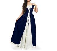 Déguisement Grande Taille Ado Sorcière Elegant Robe Halloween Pour Femme Médiévale Dame Hallowen Sorcier Costume Diablesse Femme Mariée Victorienne Couple Robe de Princesse Adulte 3XL