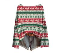 Deguisement Grande Taille Couple Drole Tenue Humour Costume Mère Noel Femme Polaire Pulls Lumineux Grande Taille Mode Hiver Laine Renne Pull Noël Fille Déguisements Sapin Vetement Femme Noel M