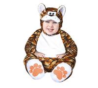 Déguisement Grenouillère Tigre Félin Sauvage Bébé Orange, Cuivre, Mandarine