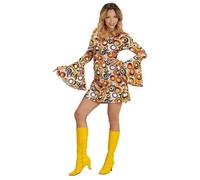 W WIDMANN MILANO Party Fashion - Costume Robe des années 70, Hippie, Reggae, Flower Power, Costumes de carnaval