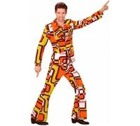 Déguisement - Groovy - Veste et pantalon - Blanc - Motifs géométriques multicolores S