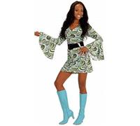 Déguisement - Groovy Waves Années 70 - Modèle Court - Couleur Verte - Manches Évasées XL