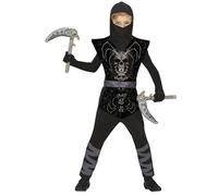 DÉGUISEMENT GUERRIER SAMOURAÏ LOUP-GAROU GARÇON 3/4 ANS Noir 3-4 ans
