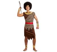 Déguisement Guerrier Tribu Indigène Homme Marron