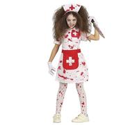 Déguisement - GUIRCA - Infirmière Vintage Zombie - Blanc - 3 à 14 ans - Halloween 5-6 ans