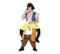 Déguisement - Guirca - princesse sur nain homme (L) - Multicolor - Jaune - Adulte L