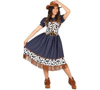 Fiestas Guirca – Déguisement Texas Cowgirl Femme – Noir – Taille M (18 ans et plus)