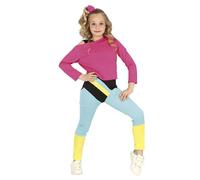 DÉGUISEMENT GYMNASTIQUE AÉROBIC ANNÉES 80 FILLE 10/12 ANS Rose, Fuchsia 10-12 ans