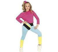 déguisement gymnastique aérobic années 80 fille - 7/9 ans - rose - guirca 77761 Rose G
