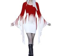 Deguisement Halloween Adulte Robe Gothico-Médiéval Costume Jupe Swing Volumée Patchwork Médiévale Vêtement Renaissance Festival Pas Cher Parfaite vénements Festifs