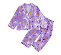 Deguisement Halloween Bebe 2 Pièces Ensemble Costume Citrouille Bébé Pyjama Mignon Sweat Pull Pantalon Doux et Confortable pour Habillage de Fête
