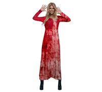 Deguisement Halloween Costume Vampire Femme Robe Noire Automne Infirmiere Gothique De Soiree Déguisement Tenue D'halloween Ghostface Medieval Sorciere 24-Multicolour L
