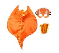 Deguisement Halloween Déguisement Enfant Ans Vampire Capuche Cape Scream Party Les Filles Sorcière Costume Masque De Cri Fantôme Cosplay Tenue Squelette pour Robe Orange Taille Unique