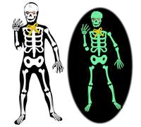 Deguisement Halloween, Déguisement Squelette Enfant, Costume Halloween Enfant, Deguisement Halloween Squelette, Costume de Zombie Effrayant,Costume de Carnaval pour Jeux de Rôle,Fête de l'Horreur