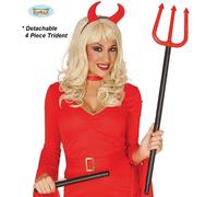Déguisement Halloween Détachable Devil Trident 110cm Fourche Rouge Nouveau Fg